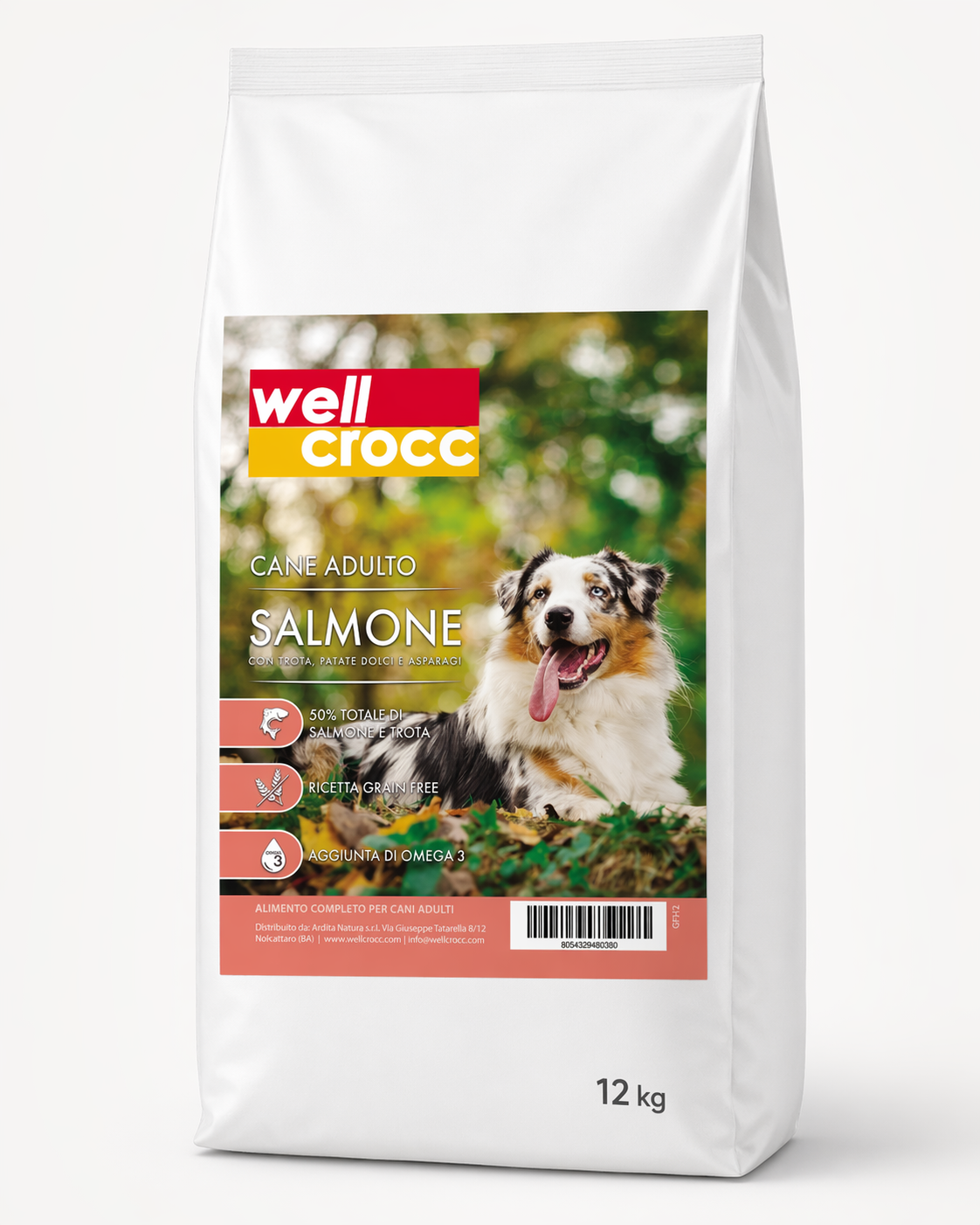 Wellcrocc Cane Adulto – Salmone Grain Free