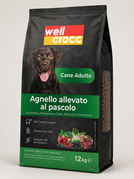 Wellcrocc Cane Adulto - Agnello Superfood Grain Free