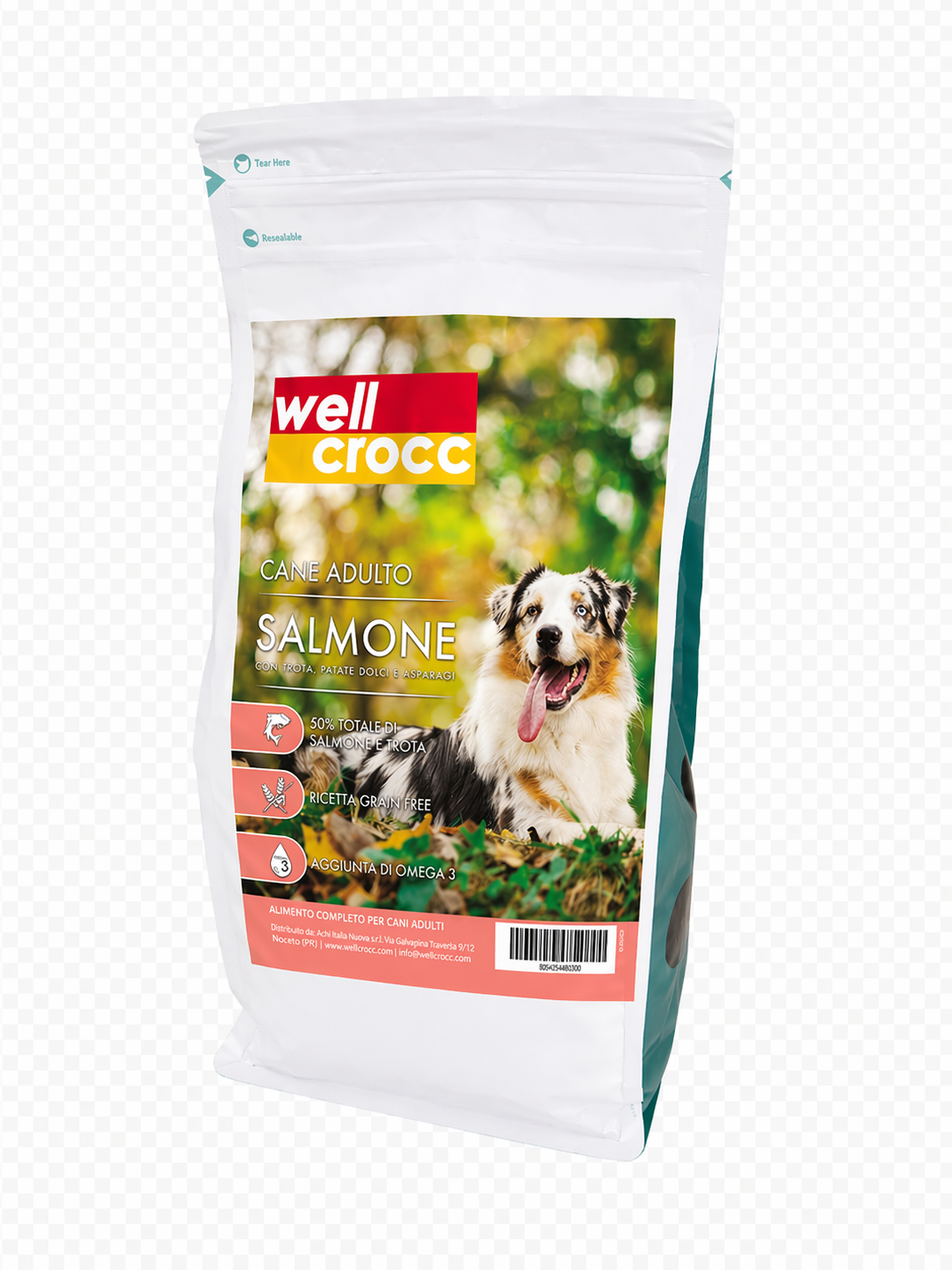 Wellcrocc Cane Adulto – Salmone Grain Free