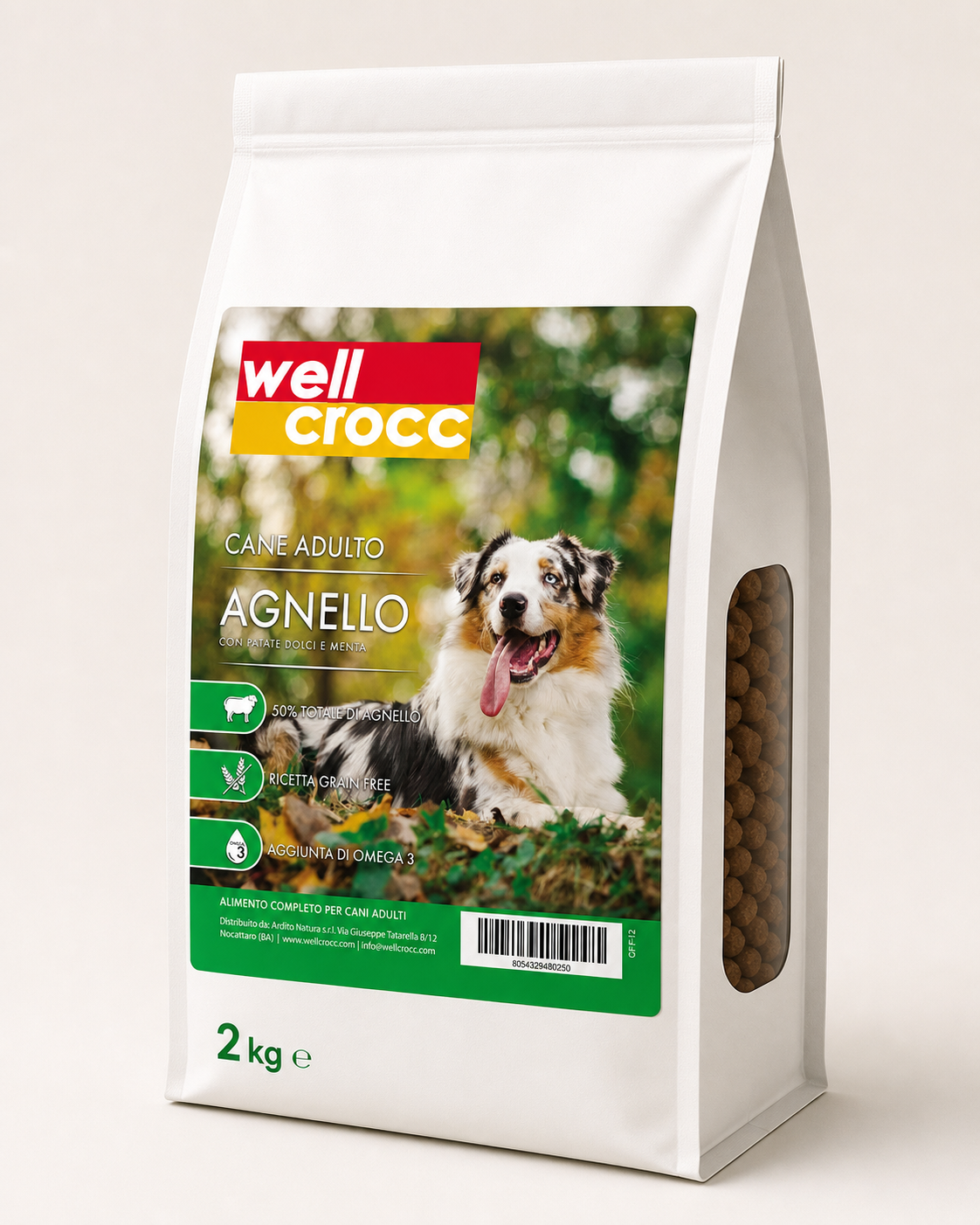 Wellcrocc Cane Adulto – Agnello Grain Free