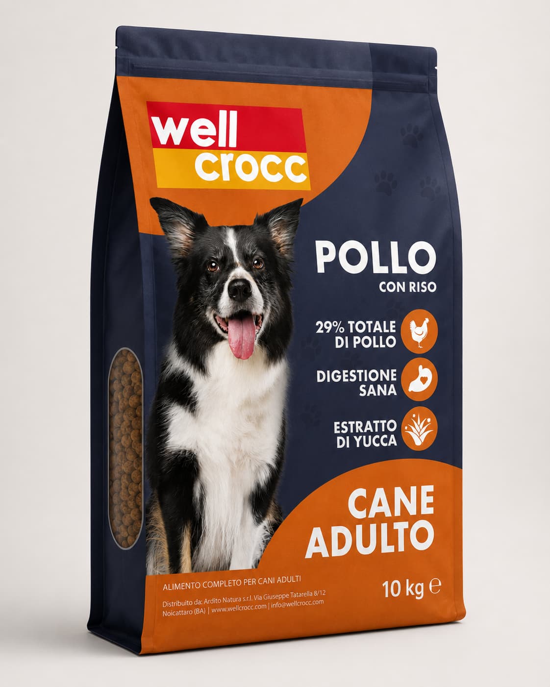 Wellcrocc Cane Adulto - Super Premium Pollo Riso