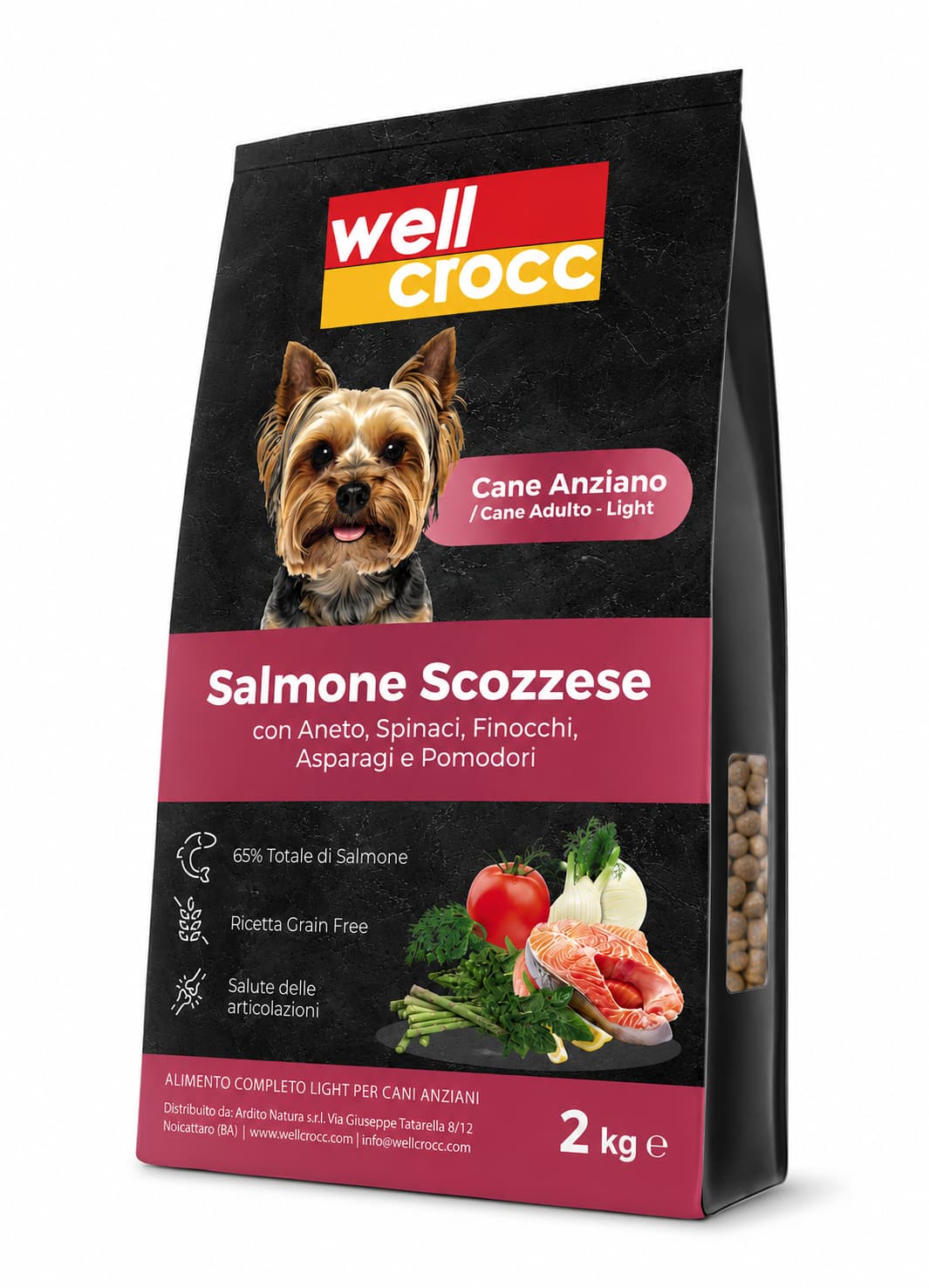 Wellcrocc Cane Senior-Light – Salmone Superfood Grain Free